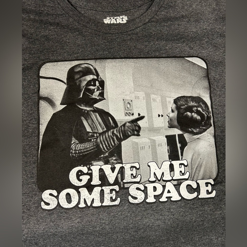 Star Wars Darth Vader Give Me Some Space Leia Tee